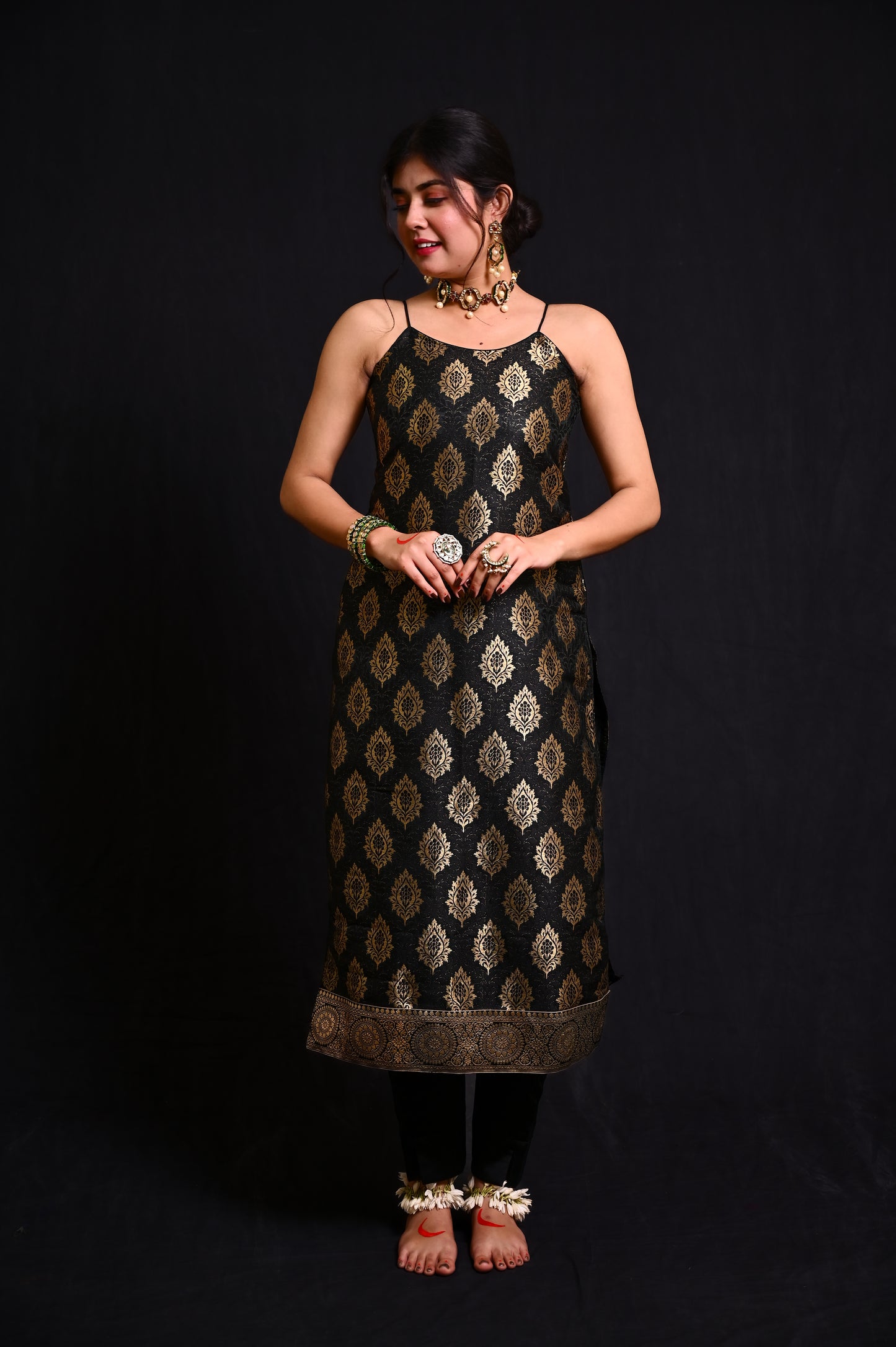 Kashi Black Kurti Set